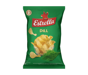 Potato chips ESTRELLA (dill flavor), 130 g