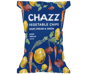 Vegetable chips cream and onion flavor CHAZZ 75 g
