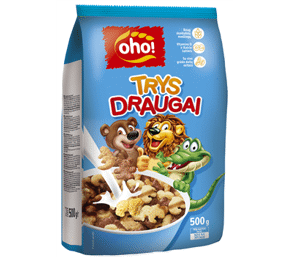 OHO Breakfast Cereals “Trys Draugai” 500g