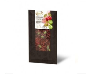 RUTA Dark chocolate (70%) with stevia, pumpkin and cranberry seeds, with sweeteners 100g